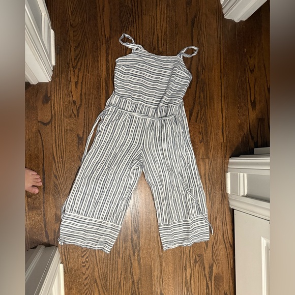 GAP Pants - GAP Navy and White Striped Jumpsuit
